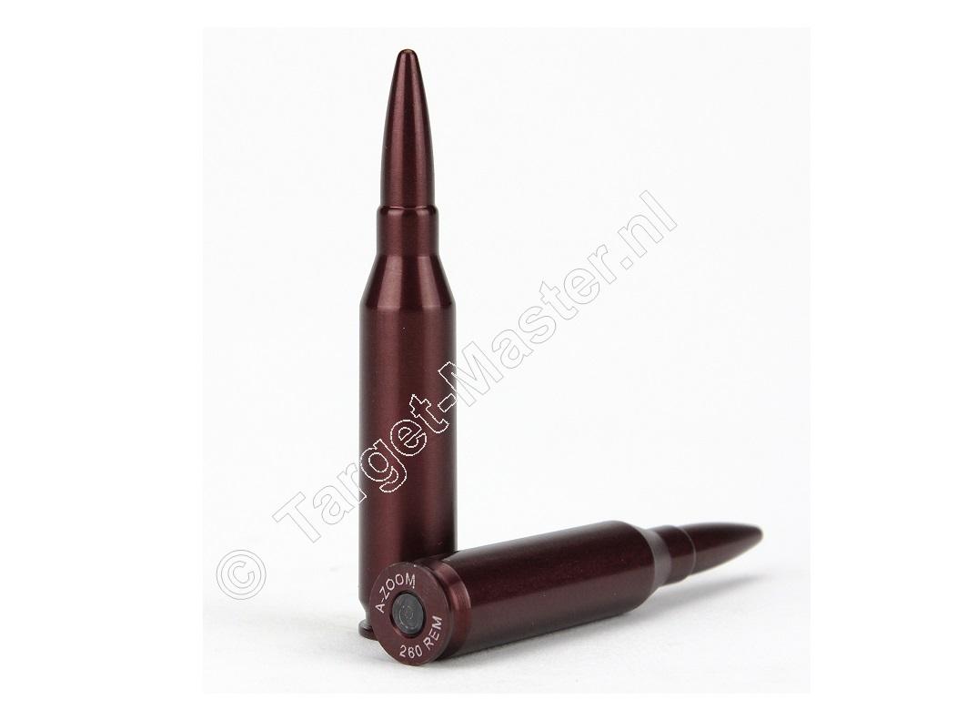 A-Zoom SNAP-CAPS .260 Remington Safety Training Rounds package of 2